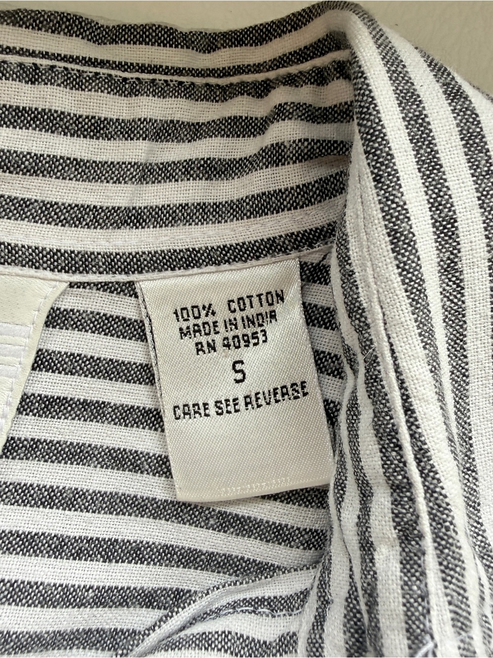 Casey & Max Halloween Embroidered Haunted House Stripe Button Shirt Size Small - Picture 8 of 11